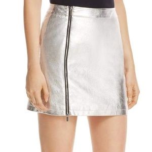 French Connection Metallic Mini Skirt